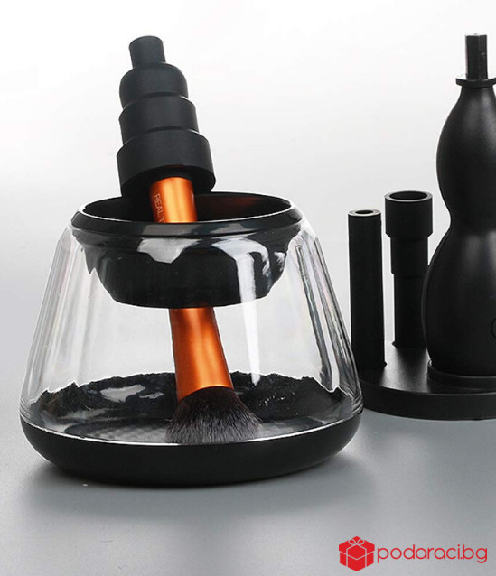 Електрически уред за почистване на четки за грим