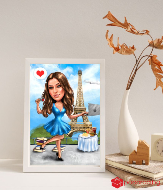 Дигитална карикатура за годишнина формат А3