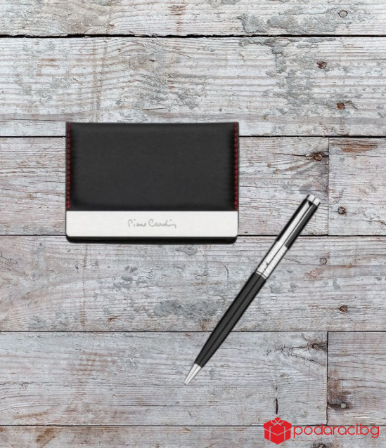 Стилен подаръчен сет PIERRE CARDIN - калъф за документи и химикал