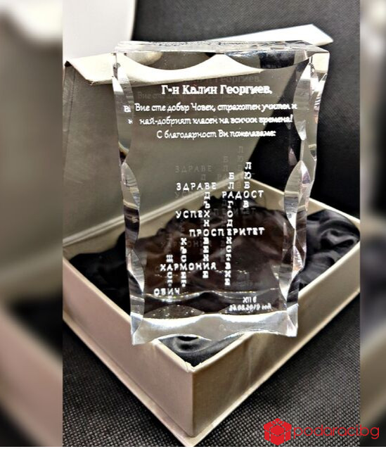 Кристал Специален плакет 2D