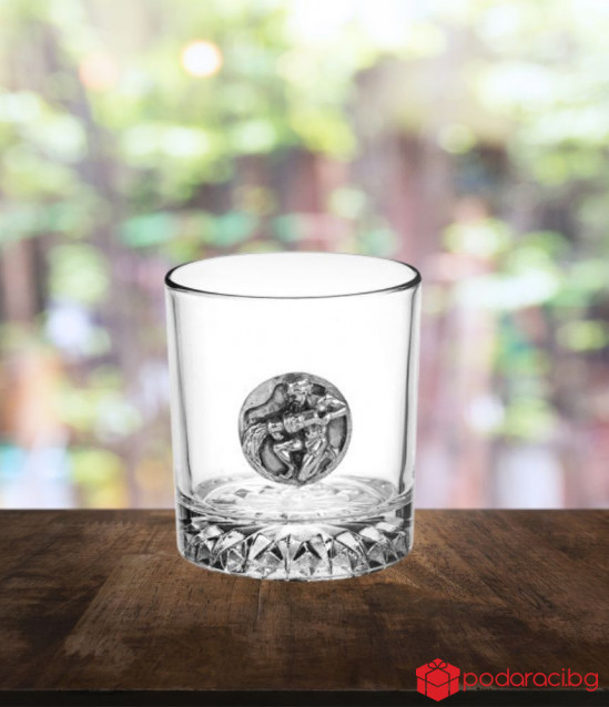 Чаша за уиски зодия Водолей