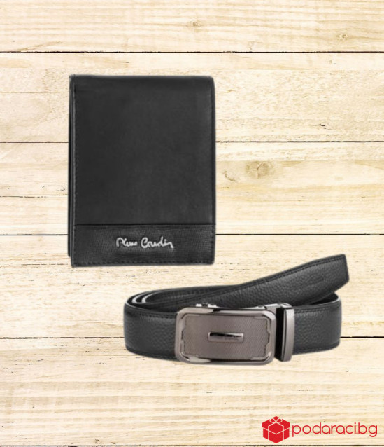 Комплект колан и портфейл - PIERRE CARDIN - 130 см