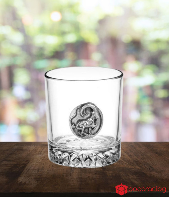 Чаша за уиски зодия Козирог
