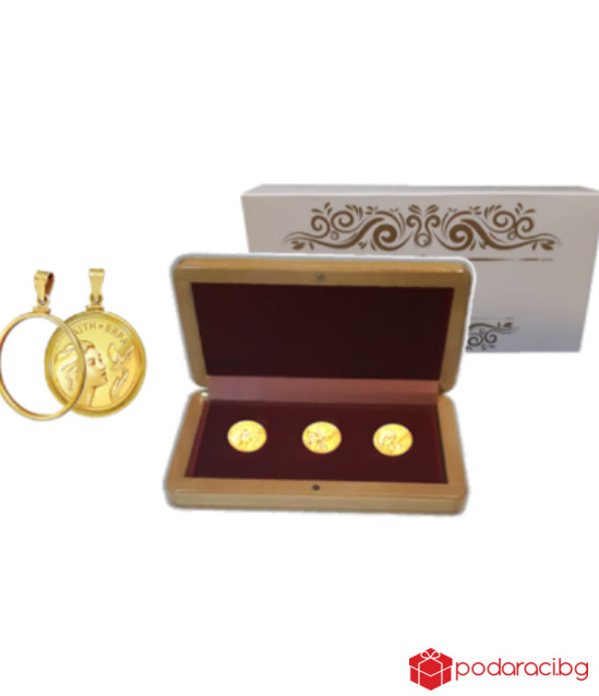 Колекция талисмани Вяра, Надежда и Любов, с масивно златно покритие