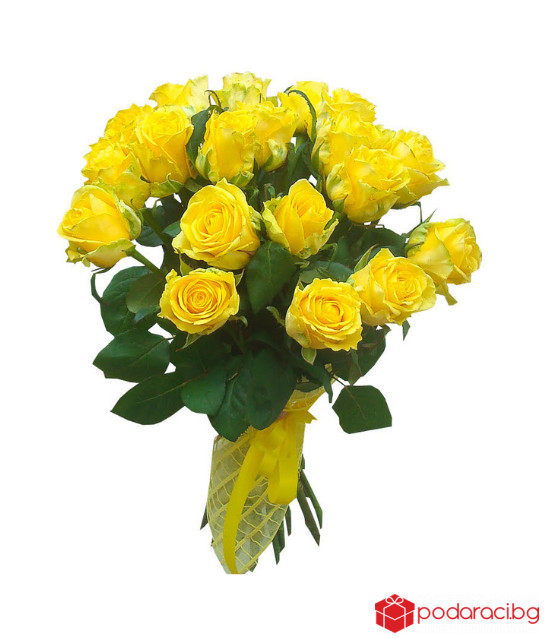 Букет от жълти рози