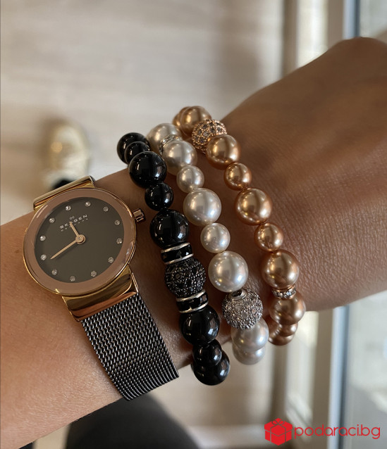 Комплект с обици и гривна