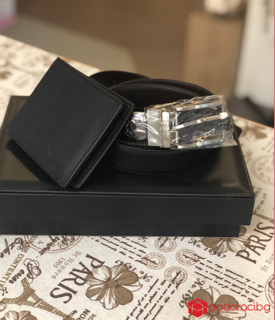 Сет от портфейл и колан 100 см. - SILVER FLAME