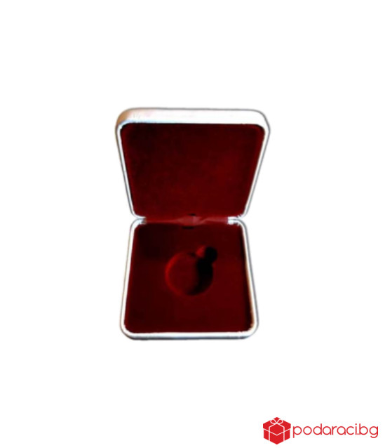 Сребърна паричка за късмет Дълголетие, с частично златно покритие