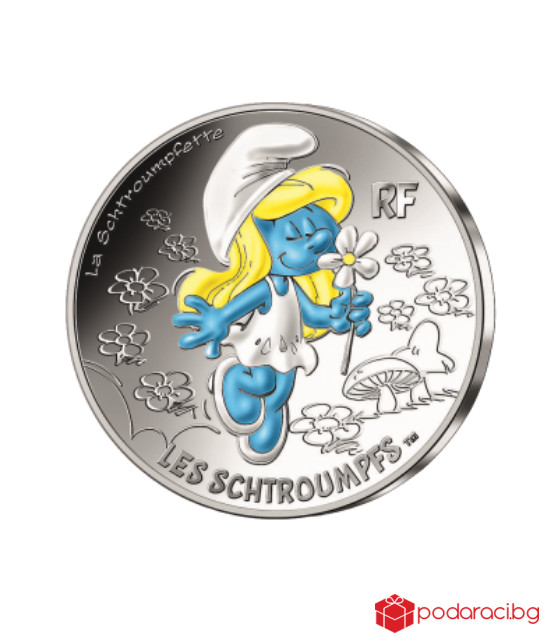 Сребърна монета Смърфиета