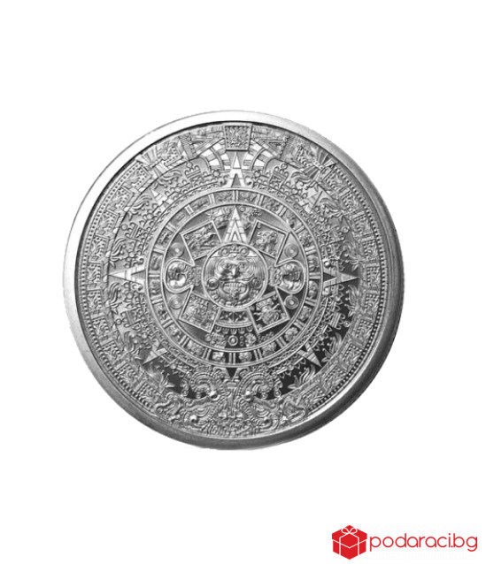 Сребърна монета Ацтекски календар 1 Oz
