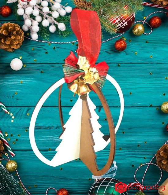 3D елха в топка