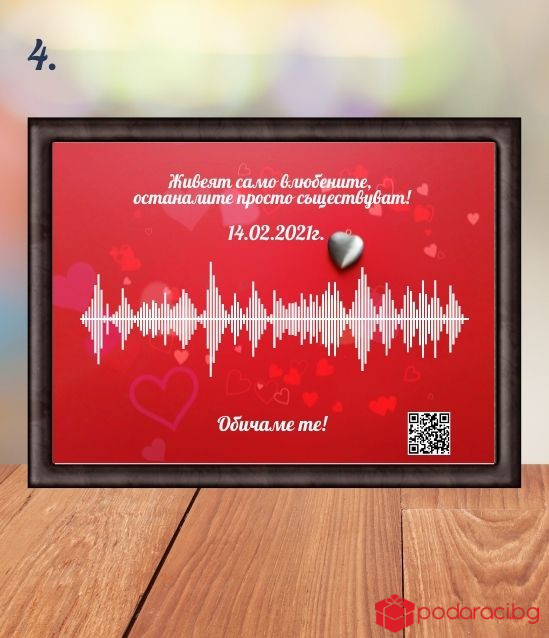 Звукова вълна с персонализирано видео за повод