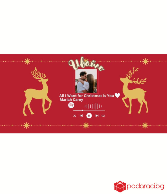 Spotify персонализиран шоколад за Коледа