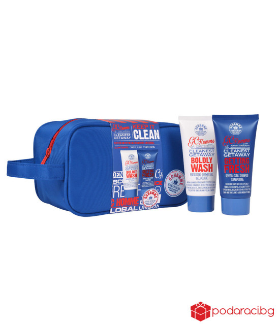 Мъжки козметичен комплект с несесер за пътуване