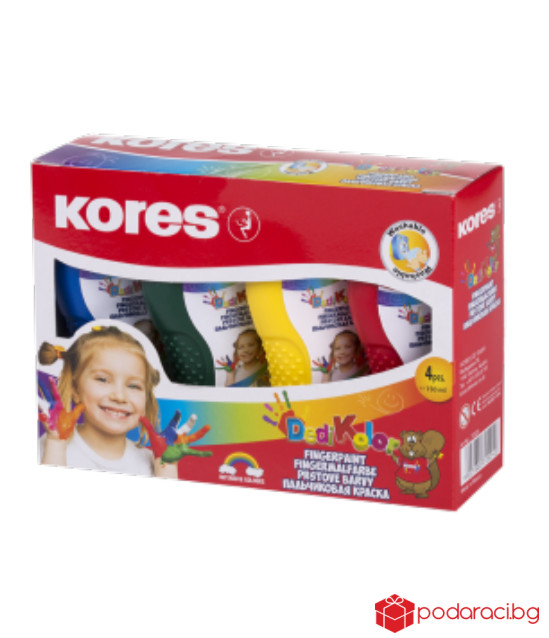 Бои за рисуване с пръсти Dedi Color 4