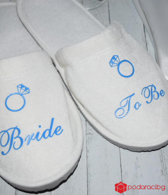 Тематични чехли за булка