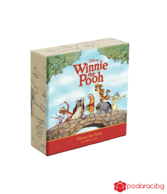 Сребърна монета Мечо Пух, 1 O