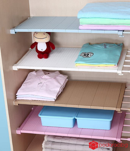 Регулируема стойка-органайзер  за гардероб и шкаф