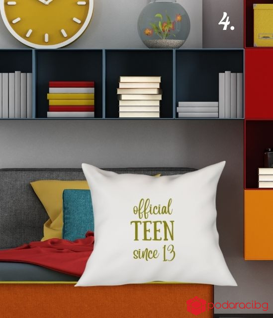 Персонализирана калъфка за възглавничка за тийнейджър