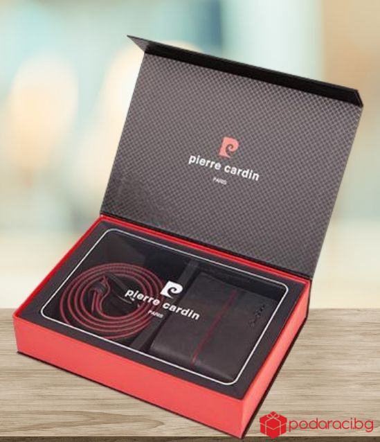 Сет от портфейл и колан - Pierre Cardin - 130 см