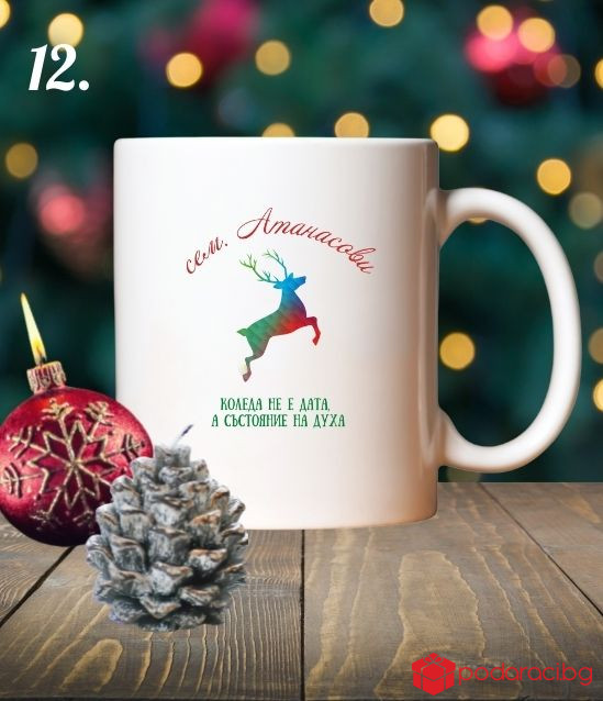 Коледна чаша с персонализация