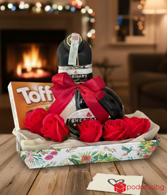 Подарък за жена с ликьор