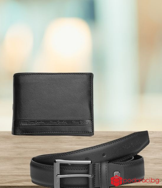 Комплект колан и портфейл - PIERRE CARDIN - 120 см