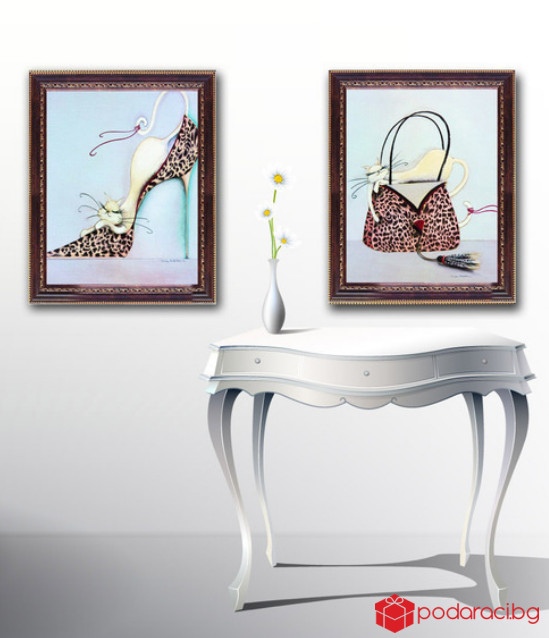 Репродукция Котка в тигрова чанта