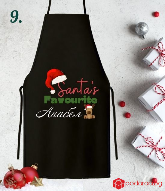 Персонализирана коледна престилка