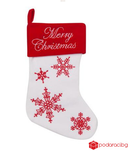 Коледен чорап Весела Коледа