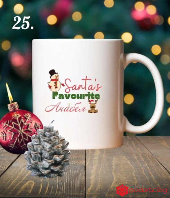 Коледна чаша с персонализация