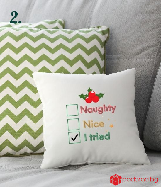 Персонализирана коледна калъфка за възглавничка