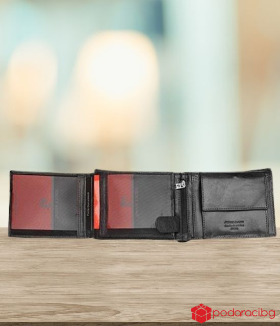 Луксозен сет от колан и портфейл  - PIERRE CARDIN - 120 см