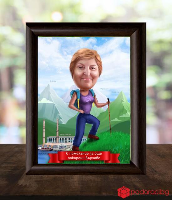 Дигитална карикатура за спортист А4 формат