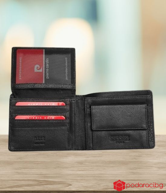 Сет от портфейл и колан - Pierre Cardin - 125 см
