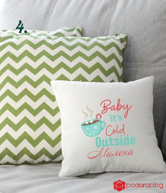 Персонализирана коледна калъфка за възглавничка