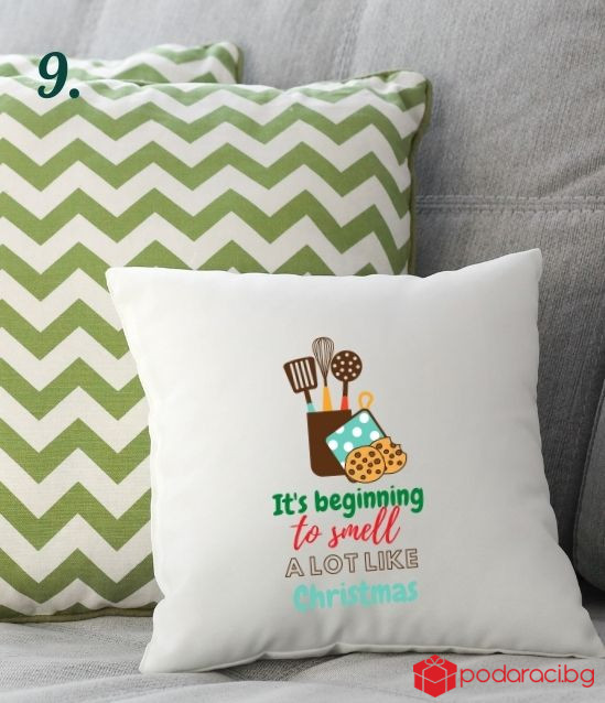 Персонализирана коледна калъфка за възглавничка