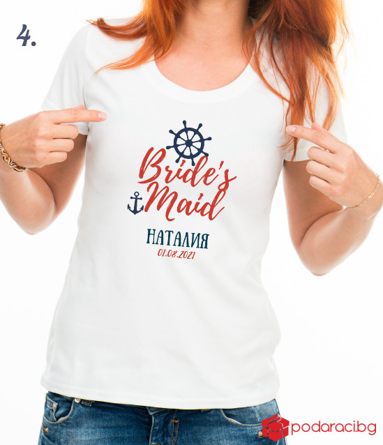 Тениски за моминско парти Brides crew