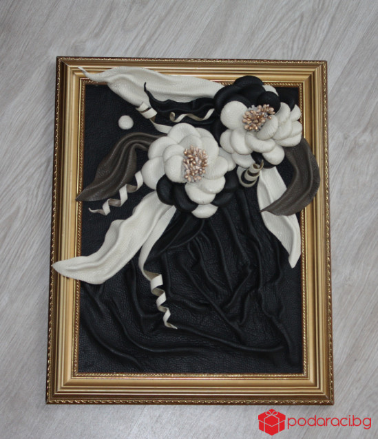 Картина от естествена кожа 40х30 см