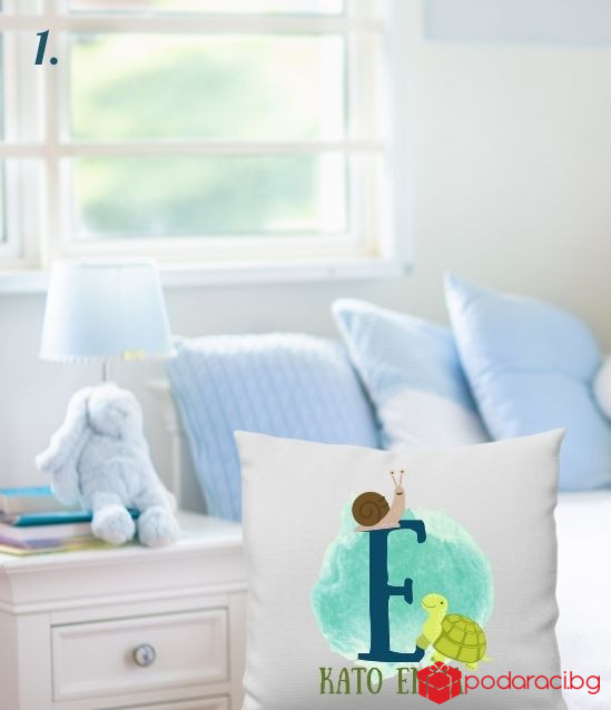 Детска калъфка за възглавничка с буквата на детето