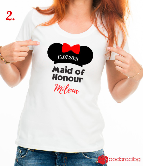 Тениски за моминско парти Minnie Mouse
