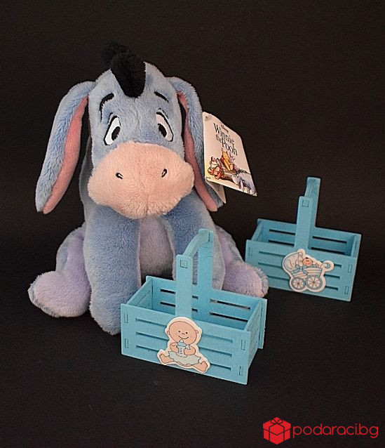 Дървена кошничка Бебе