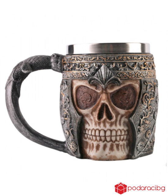 Уникална 3D чаша Череп