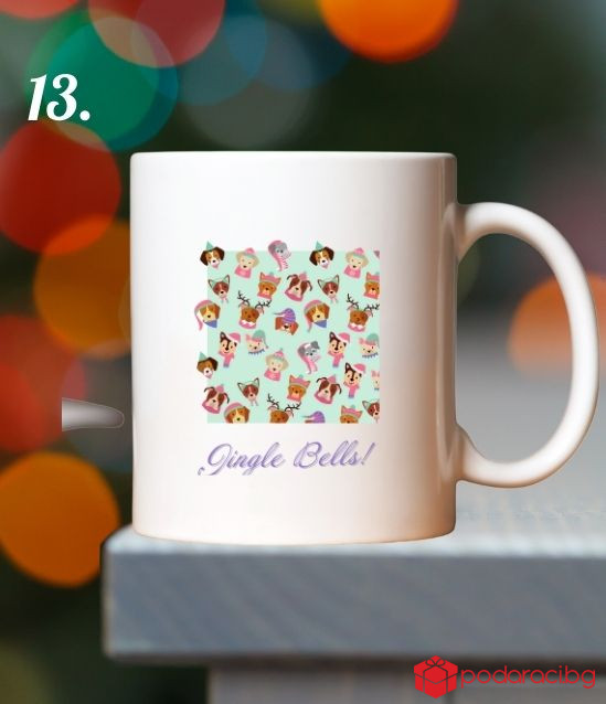 Детска коледна чаша с персонализация