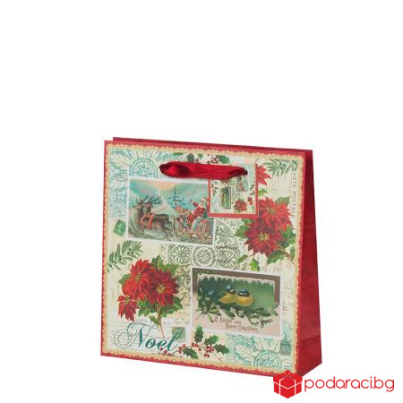 Коледна звезда харт.торба средна