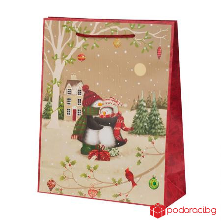 Пингвини харт.торба пакет голяма 10бр.