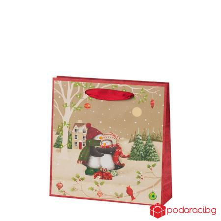 Пингвини харт.торба средна пакет 10бр.