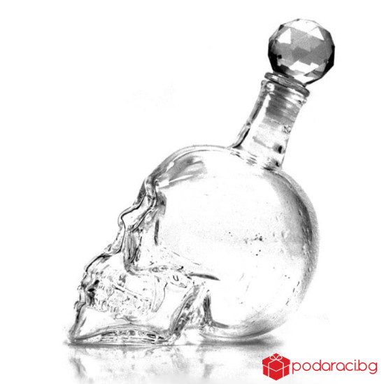 Стъклена бутилка ЧЕРЕП