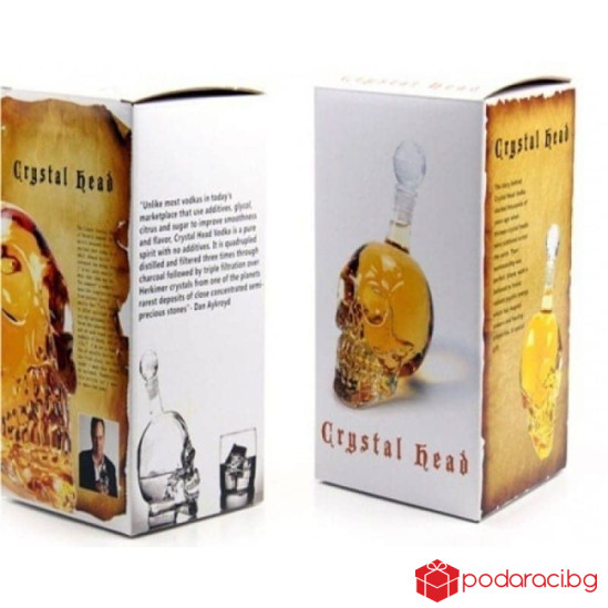 Стъклена бутилка ЧЕРЕП