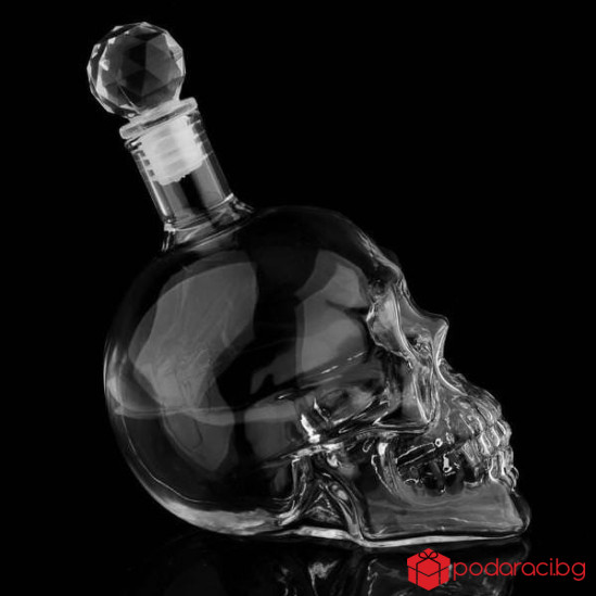 Стъклена бутилка ЧЕРЕП